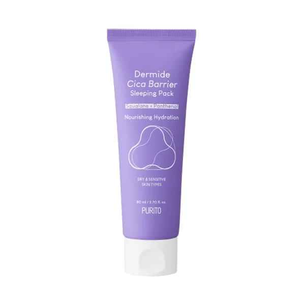 Purito Dermide Cica Barrier Sleeping Pack 80ml soothing overnight mask
